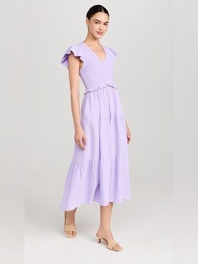 o.p.t. Lavender smocked Maxi Dress